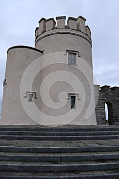 O’Brien’s Tower at Cliffs of Moher - dawn view - Northern Ireland - Irish travel - popular tourist attraction