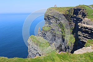 O`Brien`s Tower and the Cliffs of Moher IRE 0287