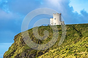 O Briens Tower on the Cliffs of Moher, Ireland