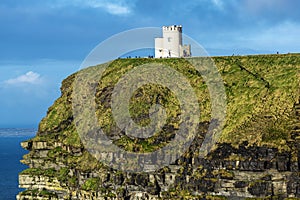 O Briens Tower on the Cliffs of Moher, Ireland