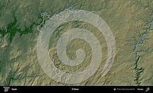 O Deza outlined, Spain. Physical