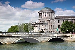 O'Donovan Rossa Bridge and Four Courts photo