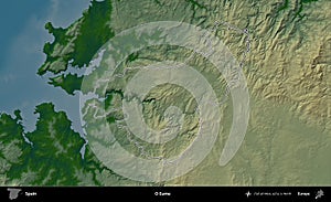 O Eume outlined, Spain. Physical