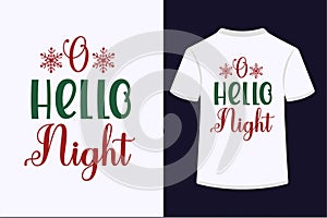 O Hello Night Vector T-shirt Design