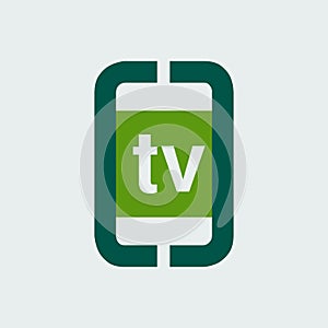 O letter concept logo for TV. Otv letter mark iconic logo vector illustration. Logo vector design.