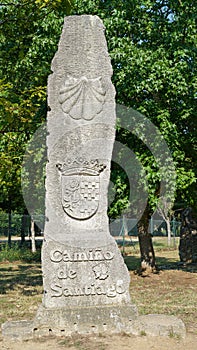 Pilgrimage memorial, Camino de Santiago, Spain