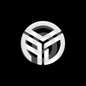 OAD letter logo design on black background. OAD creative initials letter logo concept. OAD letter design