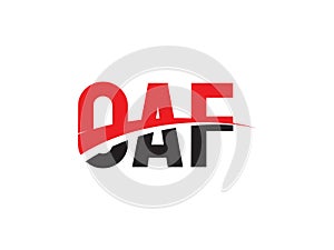 OAF Letter Initial Logo Design Vector Illustration