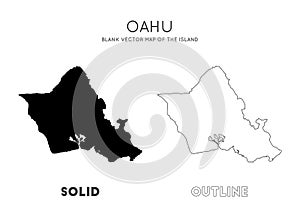 Oahu map. photo