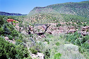 Oak Creek Canyon Bridge in Arizona