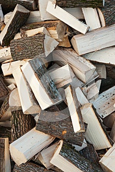 Oak firewoods texture