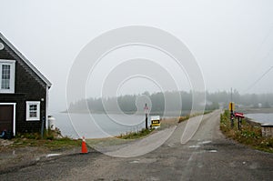 Oak Island in the Fog - Nova Scotia - Canada