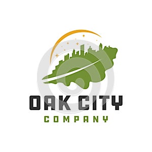 Oak leaf city logo