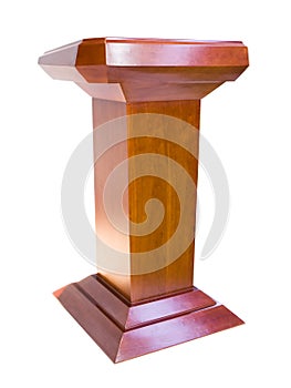 Oak podium