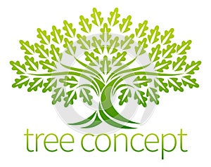 Oak Tree Icon Concept