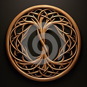 Oak Tree Of Life Celtic Symbol 3d Illustration