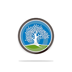 Oak Tree Logo Template Illustration Design. Vector EPS 10