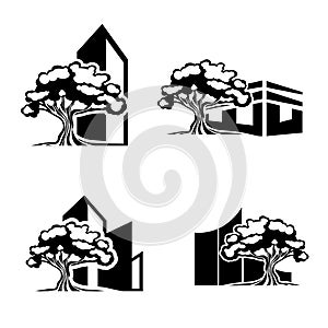 Oak Tree Realty Logo Set