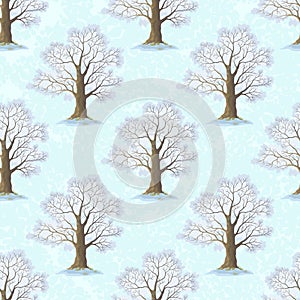 Oak Trees Seamless