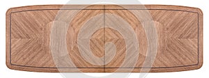 Oak veneer marquetry dining table top