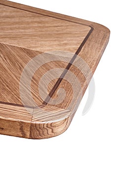 Oak veneer marquetry dining table top detail