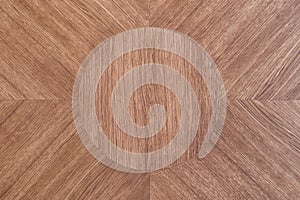 Oak veneer marquetry tabletop detail