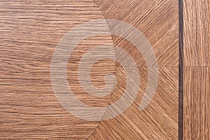 Oak veneer marquetry tabletop detail photo