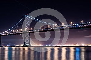 Oakland Bay Bridge at Night