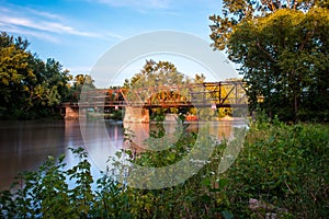 The Oakland Mills Bridge, Mt. Pleasant, Iowa