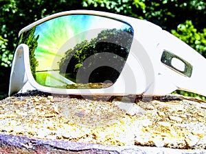 Oakley shades with scenic view