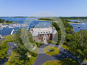 The Oaks historic waterfront mansion, Cohasset, MA, USA