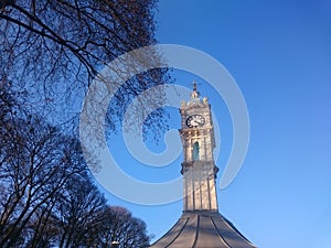 Oakwood Clock Leeds UK winter time