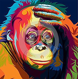 Oang utan vector