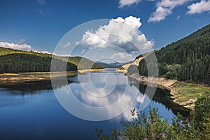 Oasa Lake from Sureanu mountains, Alba county, Transalpina, Tran