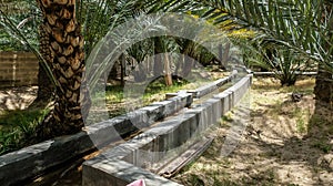 Oasis of Al Ain, Abu Dhabi. Palm, date.