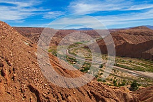 Oasis valley Quitor in Atacama, Chile