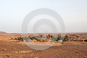 Oasis village in Dasht-e Kavir desert, Isfahan.