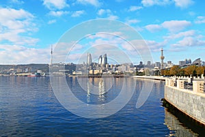 Ð¡oast of the Caspian Sea in Baku