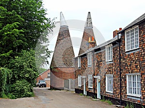 Oast houses and cottages