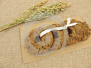 Oat chocolate cookie kringle