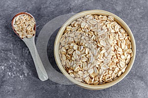 Oat Flake, Oatmeal in a Bowl Horizontal Photo