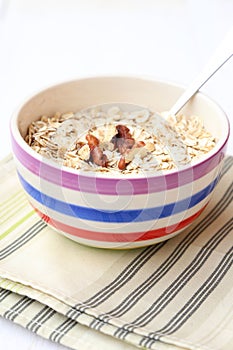 Oatflakes with nuts photo