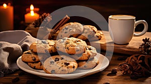 oatmeal baked cookies food