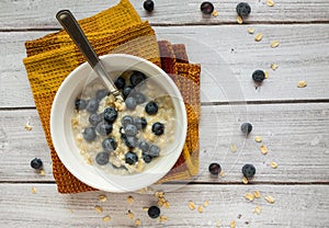 Oatmeal and Blueberries