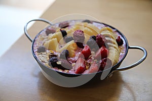 Oatmeal Breakfast Bowl with Fresh Fruit