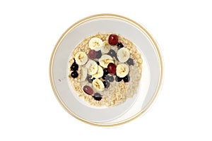 Oatmeal Breakfast with Fruit and Berries