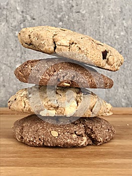 Oatmeal cookies, with chocolate and natural. Sugar and gluten free