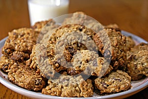 Oatmeal Cookies and Milk photo