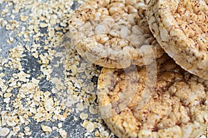 Oatmeal loaves healthy food for slenderness slim