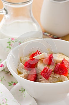 Oatmeal porridge.